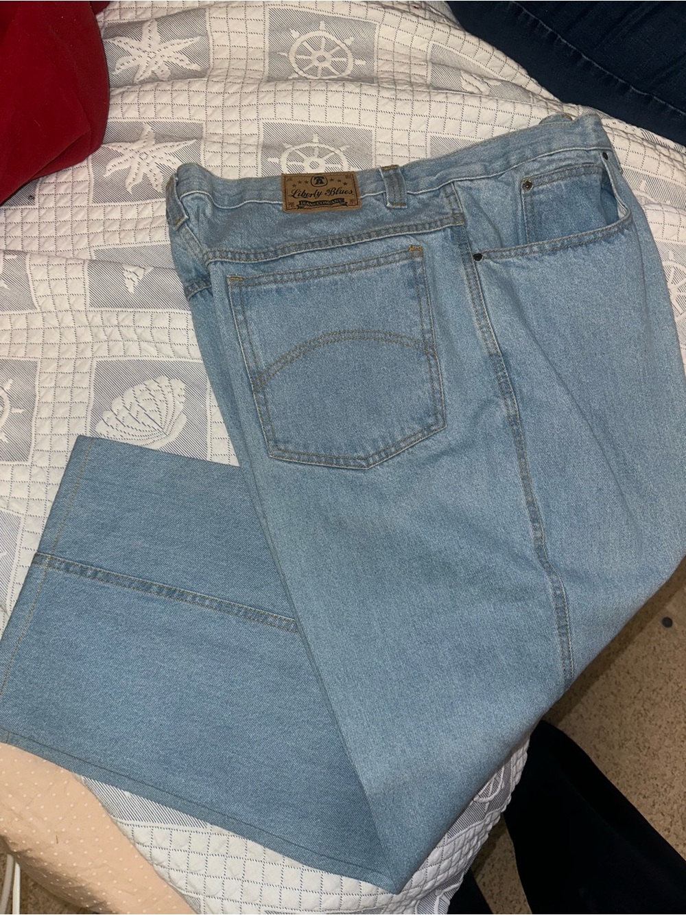 Light Blue Men’s Straight Jeans by Liberty Blues